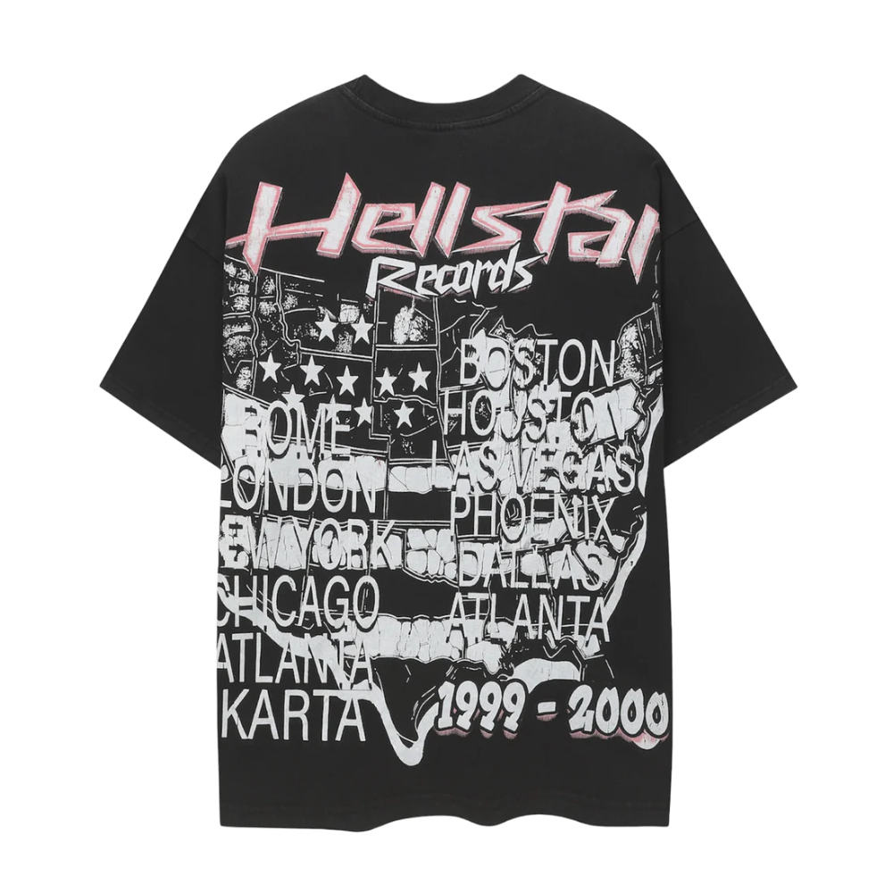 Playera Hellstar Records Brain Negra