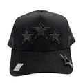 Gorra Bigg Boss Black Stars — Snapback negra con pedrería